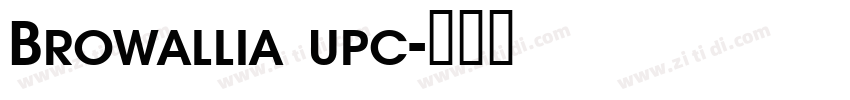 Browallia upc字体转换